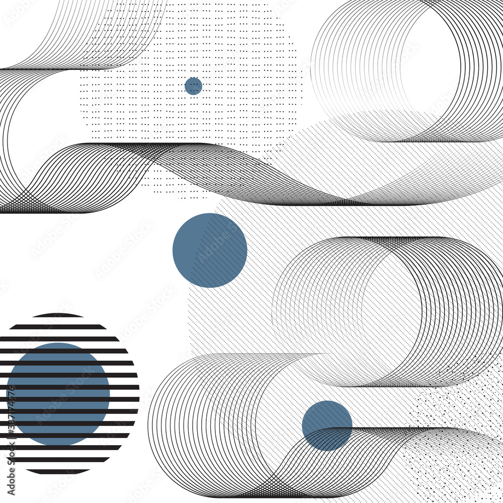 Poster colorful background vector. abstract shapes background. wave design element