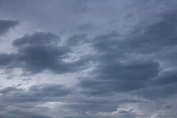 Stormy dawn sky in Gijón, Spain.