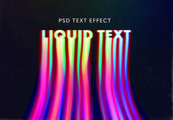 Liquid Color Text Effect