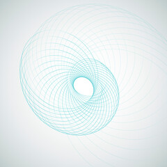 Spiral element vector illustration