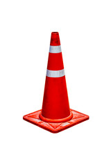 Traffic orange cone, alert, beware, background