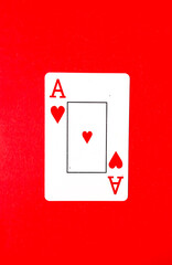 poker card with a Black and withe background