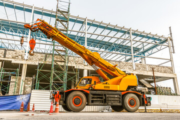 Cranes, Hydraulic Cranes, Construction Site © taaee