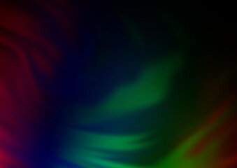 Dark Multicolor, Rainbow vector blurred shine abstract background.