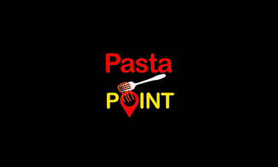 Fototapeta na wymiar Vector icon and logo for italian pasta or noodles.Line flat contour, thin and linear design. Simple icons. Concept illustration. Sign, symbol, element
