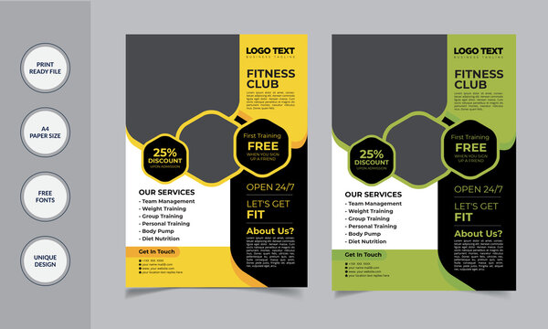 Fitness Boot Camp Flyer Template , Vector Design.

template details:
Easy Customization and Editable
2 Color Versions
Full  Vector Eps. File
Size: A4 (210X297)
300 DPI resolutions
