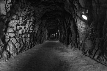 Inside the caves used as a defensive line