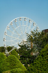 Fototapeta premium white ferris wheel