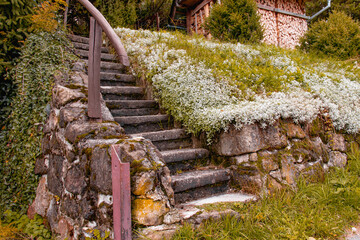 Old Concrete Staircase in Slovakia