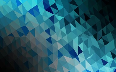 Obraz premium Light BLUE vector low poly texture.