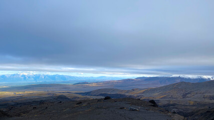 The vast expanses of central Kamchatka. Lava plains.
