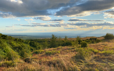 Autumn landscapes of central Kamchatka. Travel to the Kamchatka Peninsula.