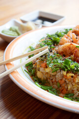 Japanese shrimp rice dish