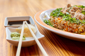 Japanese shrimp rice dish