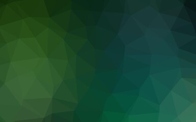 Fototapeta premium Light Green vector low poly layout.
