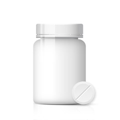 Pill bottle vector design.
