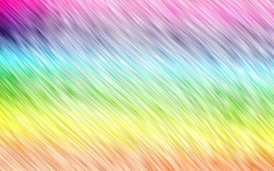 Light Multicolor, Rainbow vector background with bent lines.