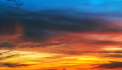 dusk yellow sun panoramic heaven