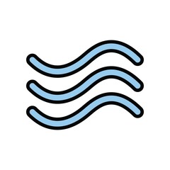 Wind Icon Color Design Vector Template Illustration