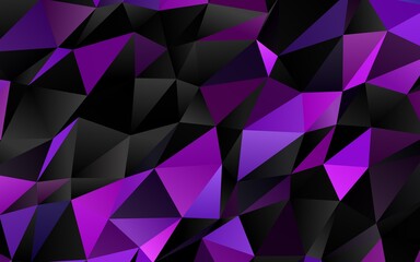 Obraz premium Dark Pink, Blue vector polygonal pattern.