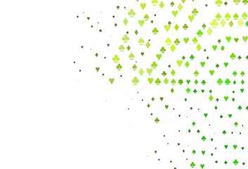 Light Green vector layout with elements of cards.