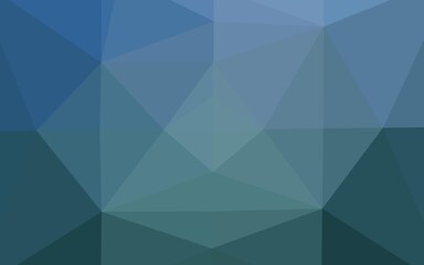 Light BLUE vector abstract mosaic background.