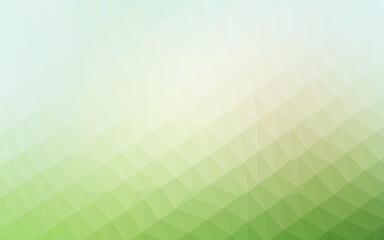 Light Green vector abstract mosaic backdrop.