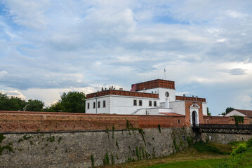 Beautiful view of medieval Dubno Castle at Dubno town, Rivne region, Ukraine. Travel destinations in Ukraine