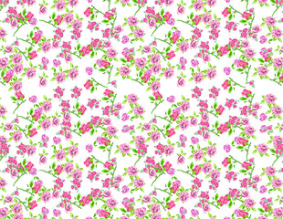 Obraz na płótnie Canvas Bianco e rose, pattern ready to use and repeated, good for textile, background or whatever you need