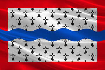 Flag of Haute-Vienne in Nouvelle-Aquitaine is the largest administrative region in France