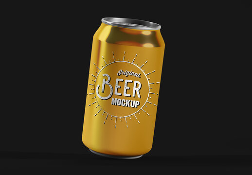 Floating Can Mockup