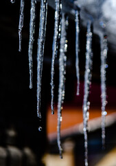icicles on a roof