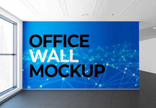 Office Wall Mural Mockup