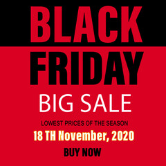 Obraz premium black Friday flyer