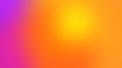 Bright colours gradient background with smooth big rounded yellow orange accent shape