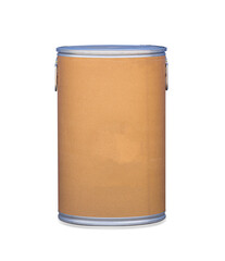 Brown paper buckets are ready for industrial transport.
