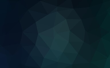 Obraz premium Dark BLUE vector triangle mosaic cover.