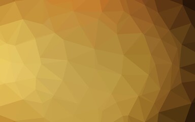 Dark Yellow, Orange vector blurry triangle texture.