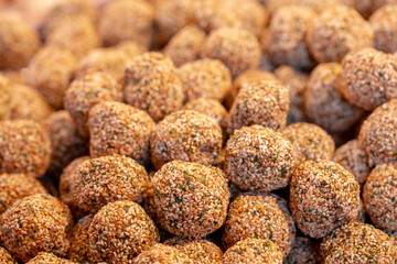 China, Spring Festival, Taipei, New Year Street, vendors, sweets, Taiwanese rice crispy
