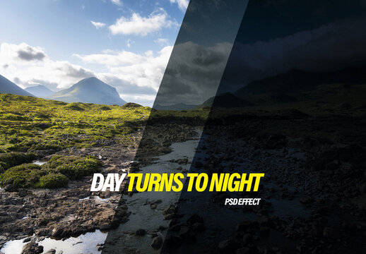 Night to Day Effect Mockup