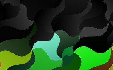 Light Multicolor, Rainbow vector pattern with lava shapes.