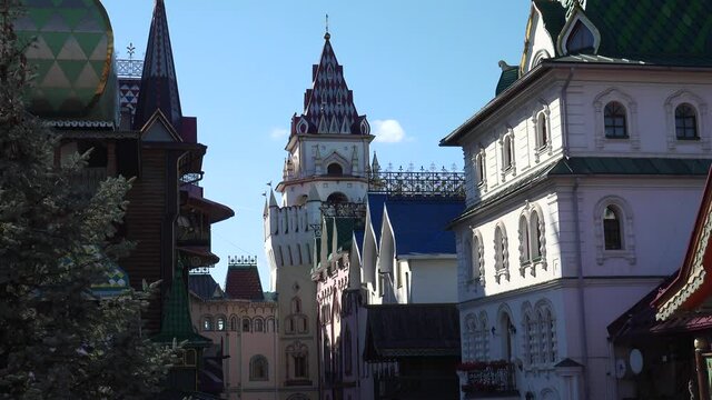 Kremlin in Izmailovo. Moscow. Russia. 4K.