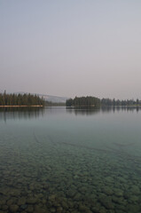 Obraz premium Lac Beauvert on a Smoky Day