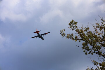 airplane in the sky