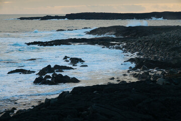 islande, falaise et rochers - Valahnúkamöl région Reykjanes 