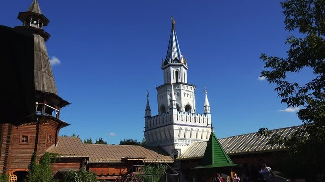 Kremlin in Izmailovo. Moscow. Russia. 4K.