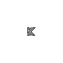 k letter vector logo abstract