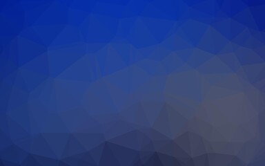 Obraz premium Dark BLUE vector polygon abstract background.