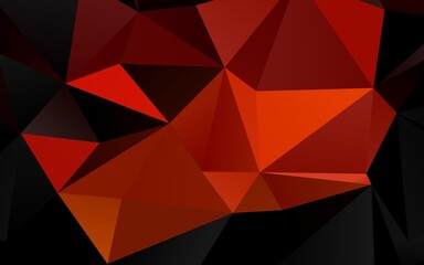 Fototapeta premium Light Orange vector abstract mosaic pattern.