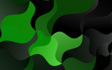 Light Green vector pattern with lamp shapes.